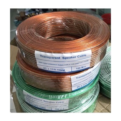 Dây loa 17 Tim mạ niken trong suốt cao cấp